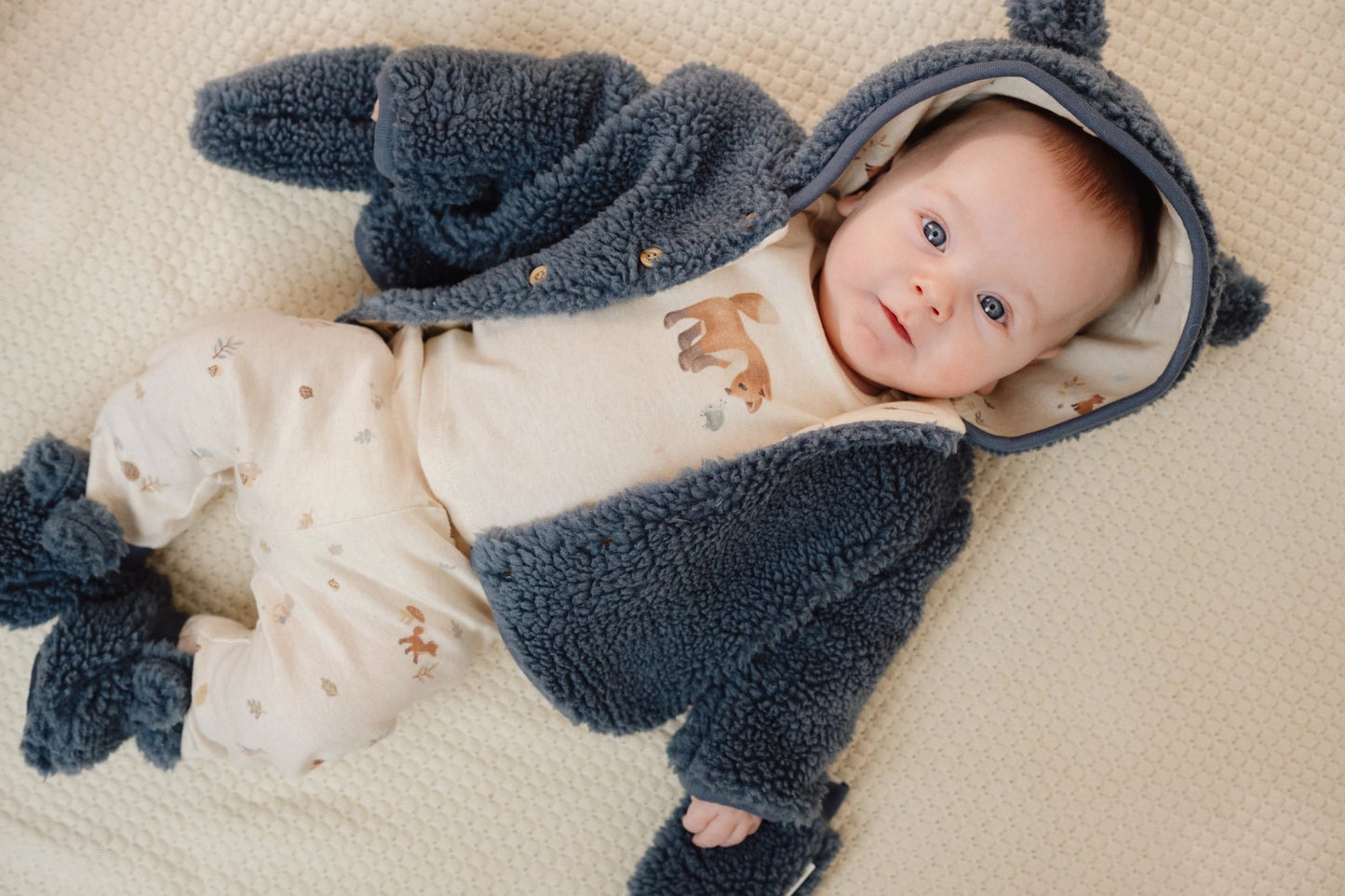 Teddy wanten blauw