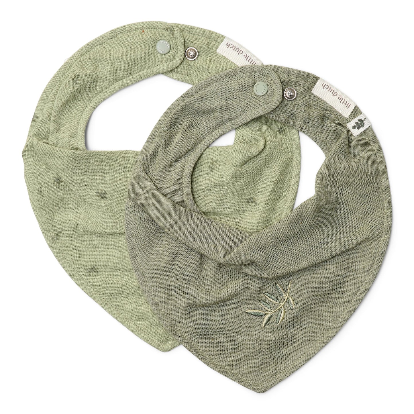 Bandana slab tweedelig groen "Pure Sage"