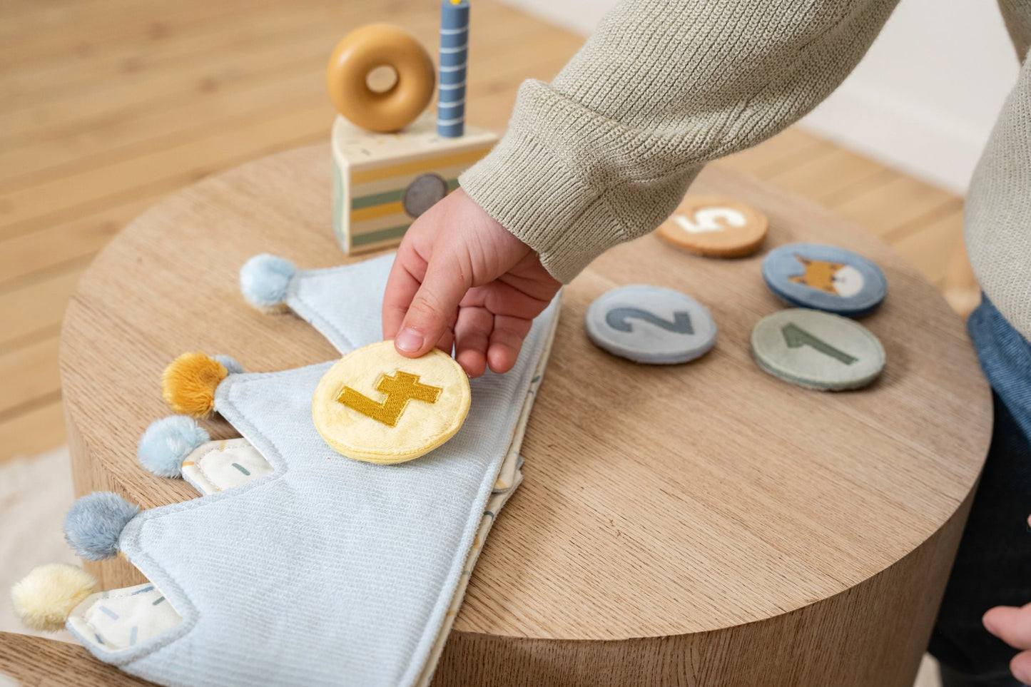 Verjaardagskroon cijfers blauw