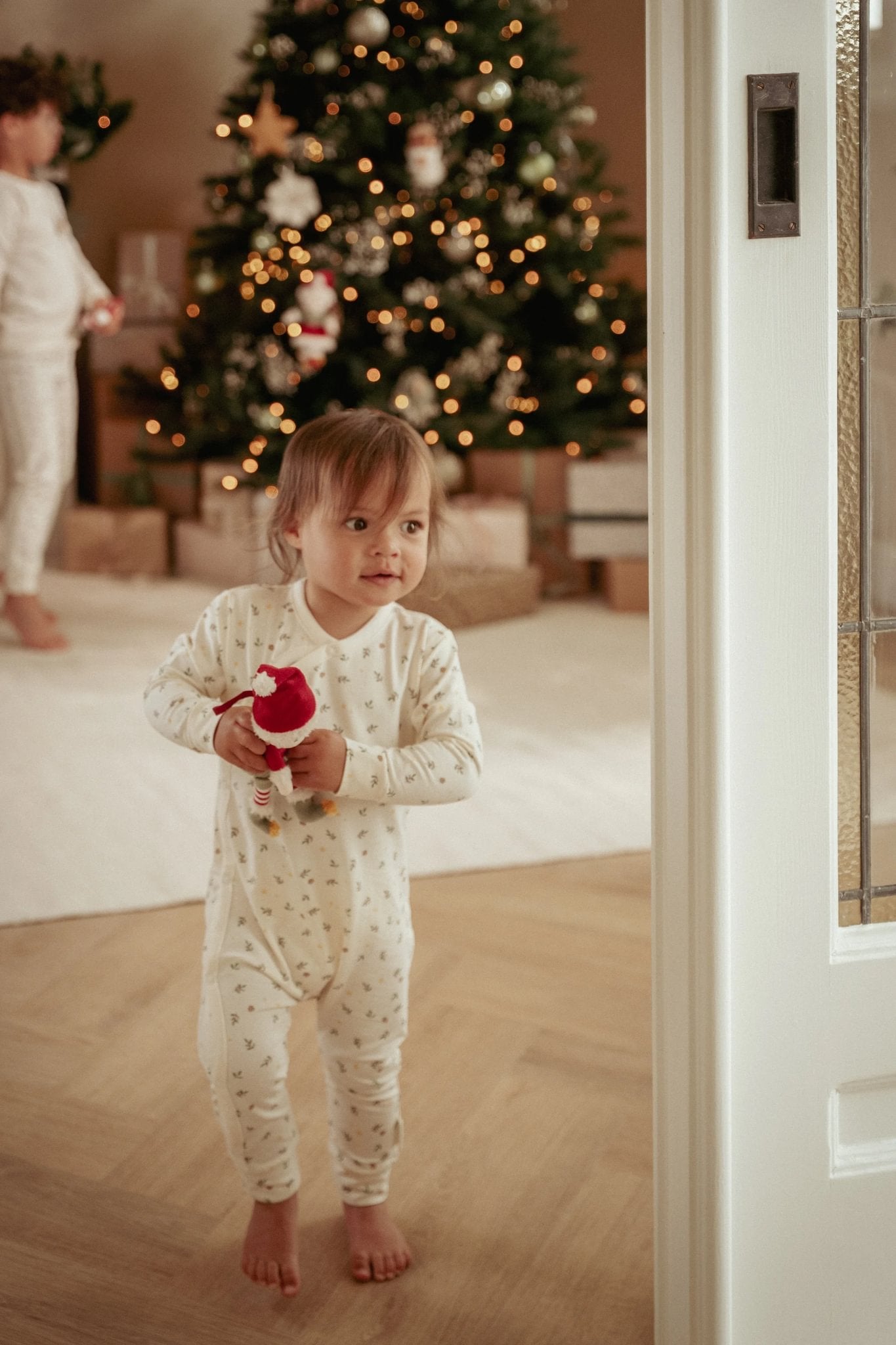 Kerstpyjama "Little Christmas" (eendelig)