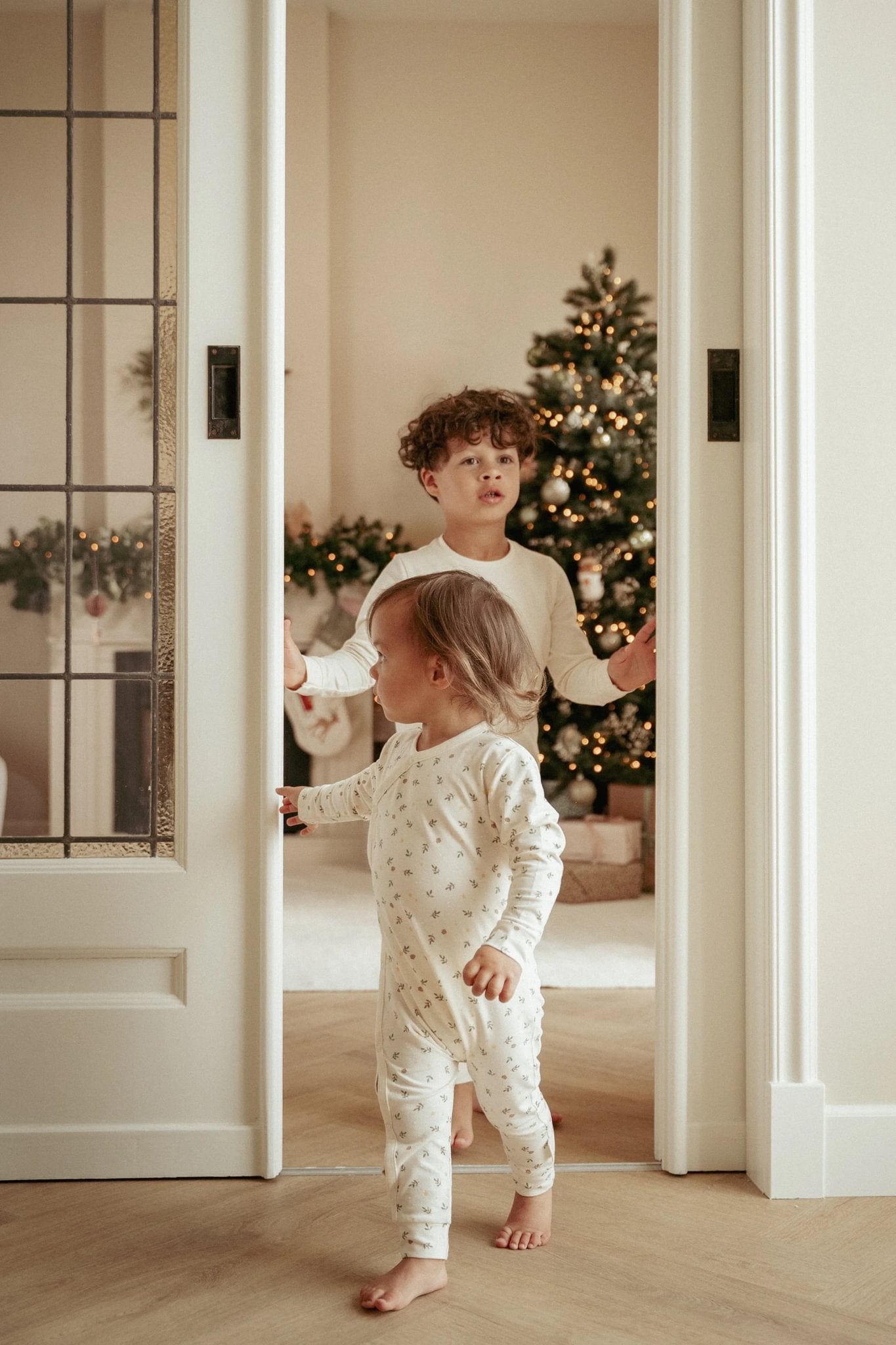 Kerstpyjama "Little Christmas" (eendelig)