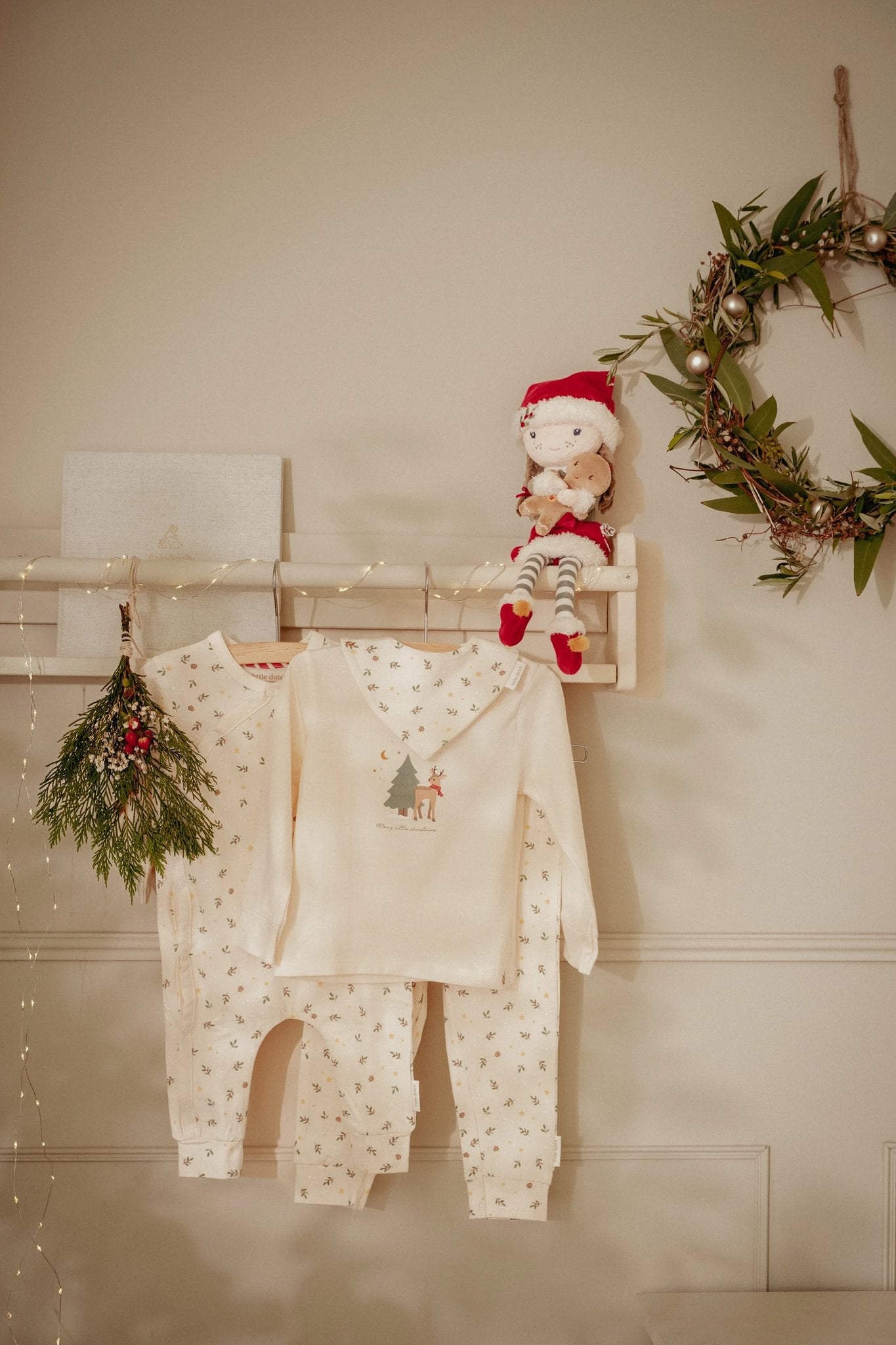 Kerstpyjama "Little Christmas" (eendelig)