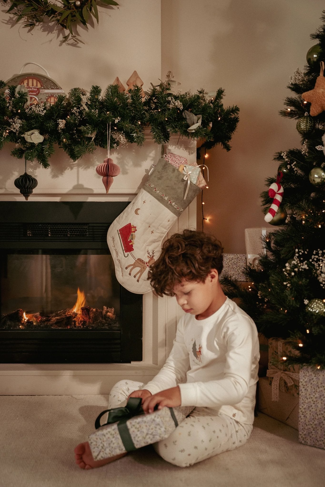 Kerstpyjama "Little Christmas" tweedelig