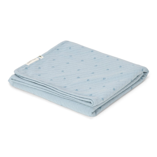 Wiegdeken blauw "Pure Denim Blue"