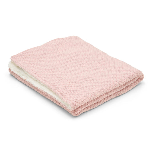 Wiegdeken gebreid roze "Pure Blossom"