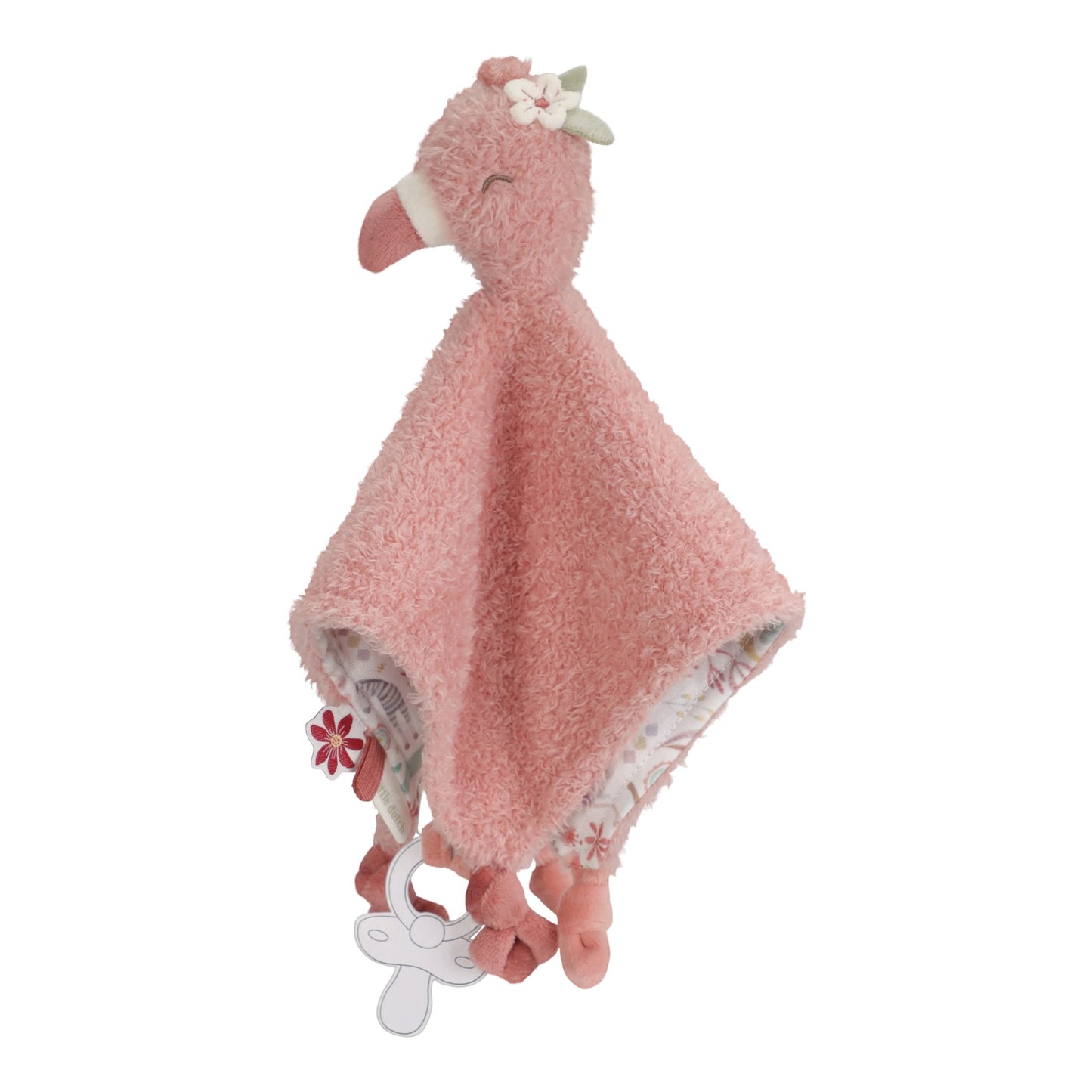 Knuffeldoekje flamingo