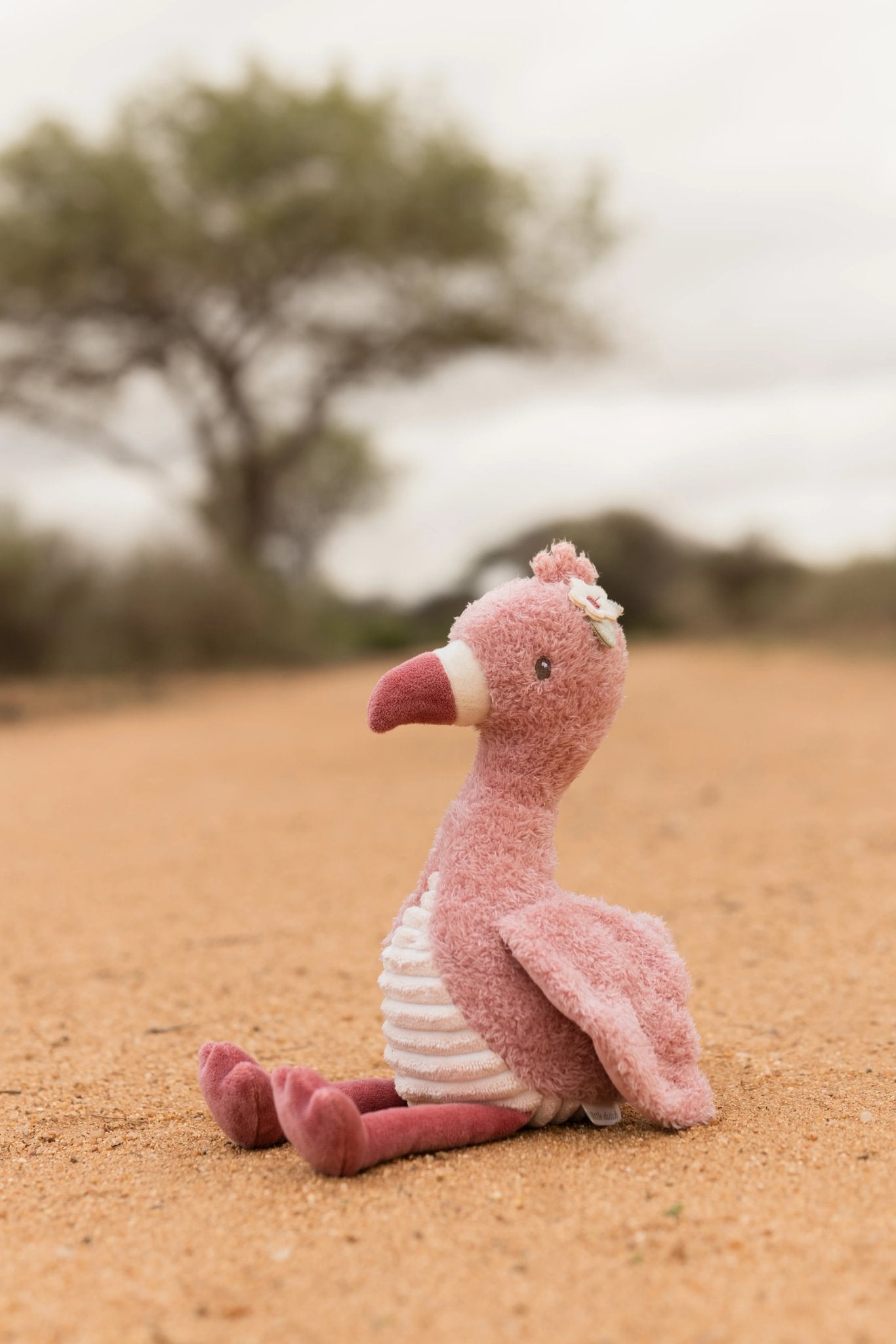 Knuffel flamingo 17cm