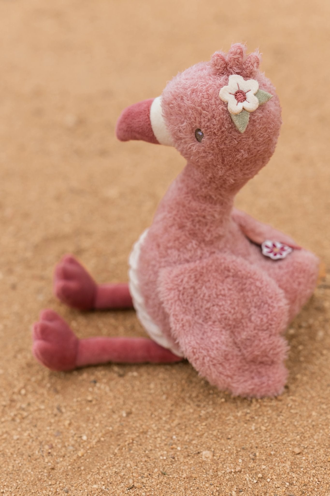 Knuffel flamingo 17cm