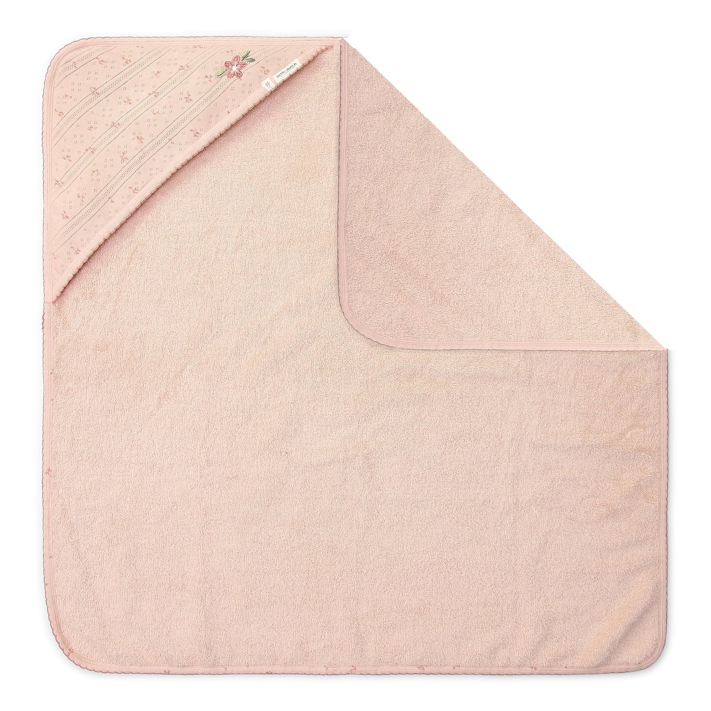 Badcape roze 75x75cm "Pure Blossom"