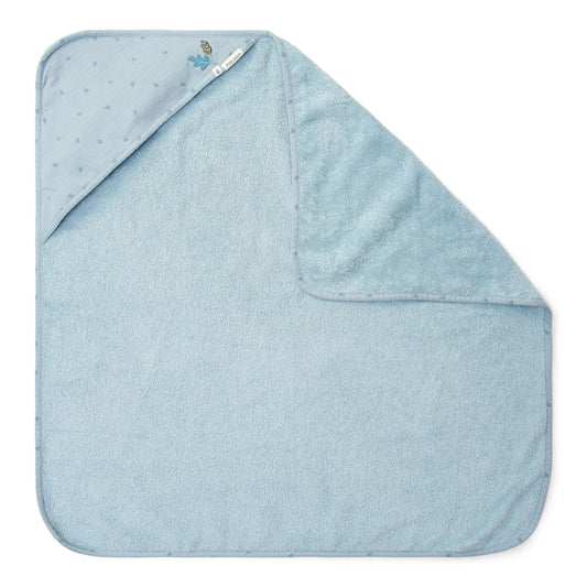 Badcape blauw 75x75cm "Pure Denim Blue"