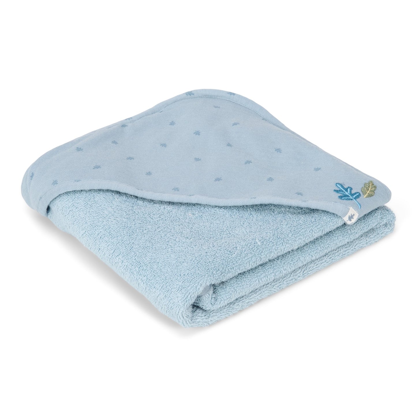 Badcape blauw 75x75cm "Pure Denim Blue"