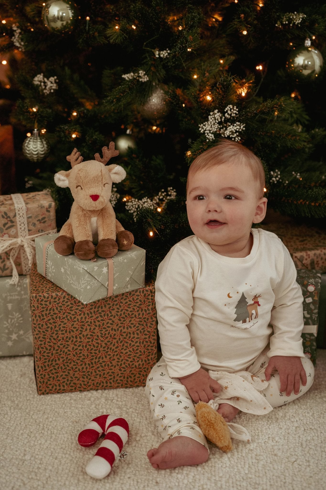 Kerstpyjama "Little Christmas" tweedelig