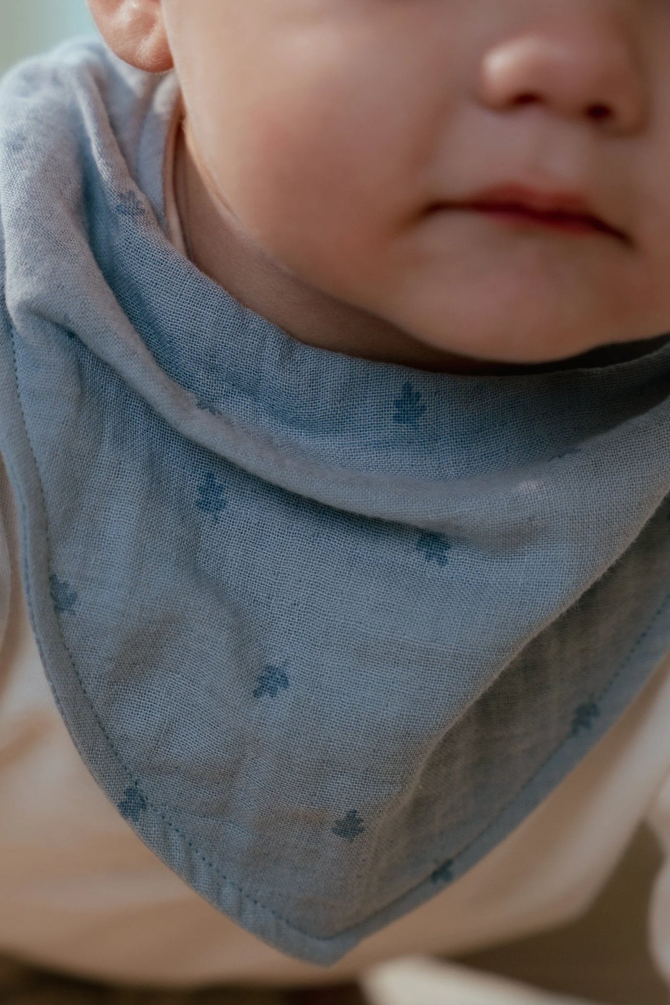 Bandana slab tweedelig blauw "Pure Denim Blue"