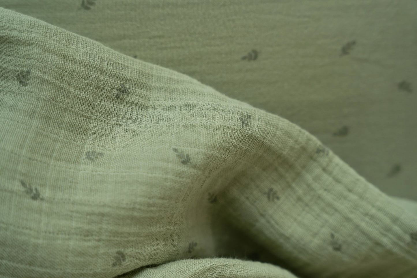 Tetradoek hydrofiel groen "Pure Sage" 120x120cm