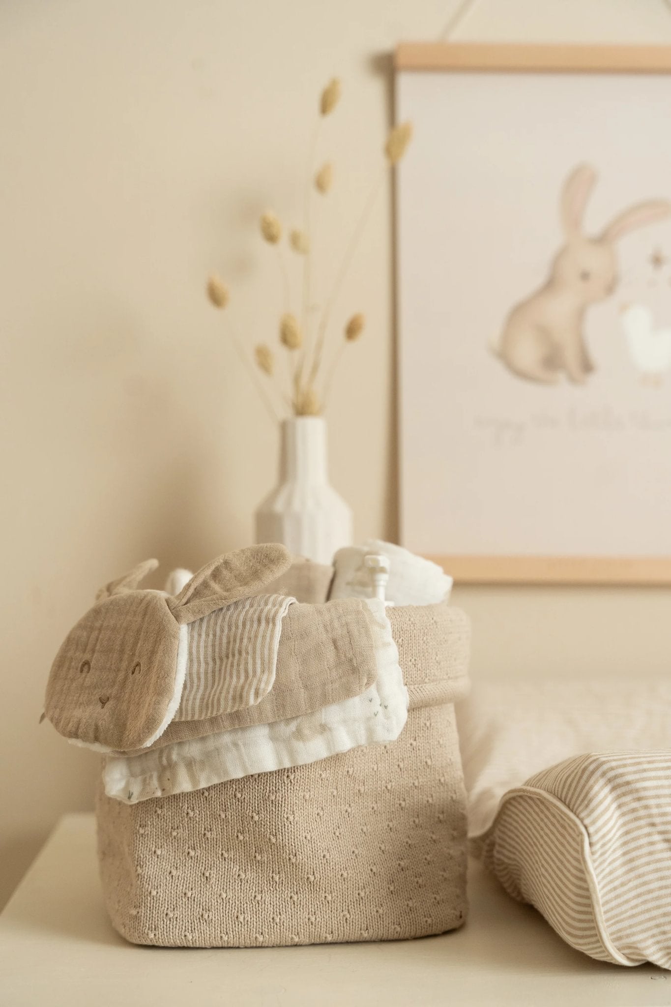 Commodemandje klein "Pure Soft Beige"