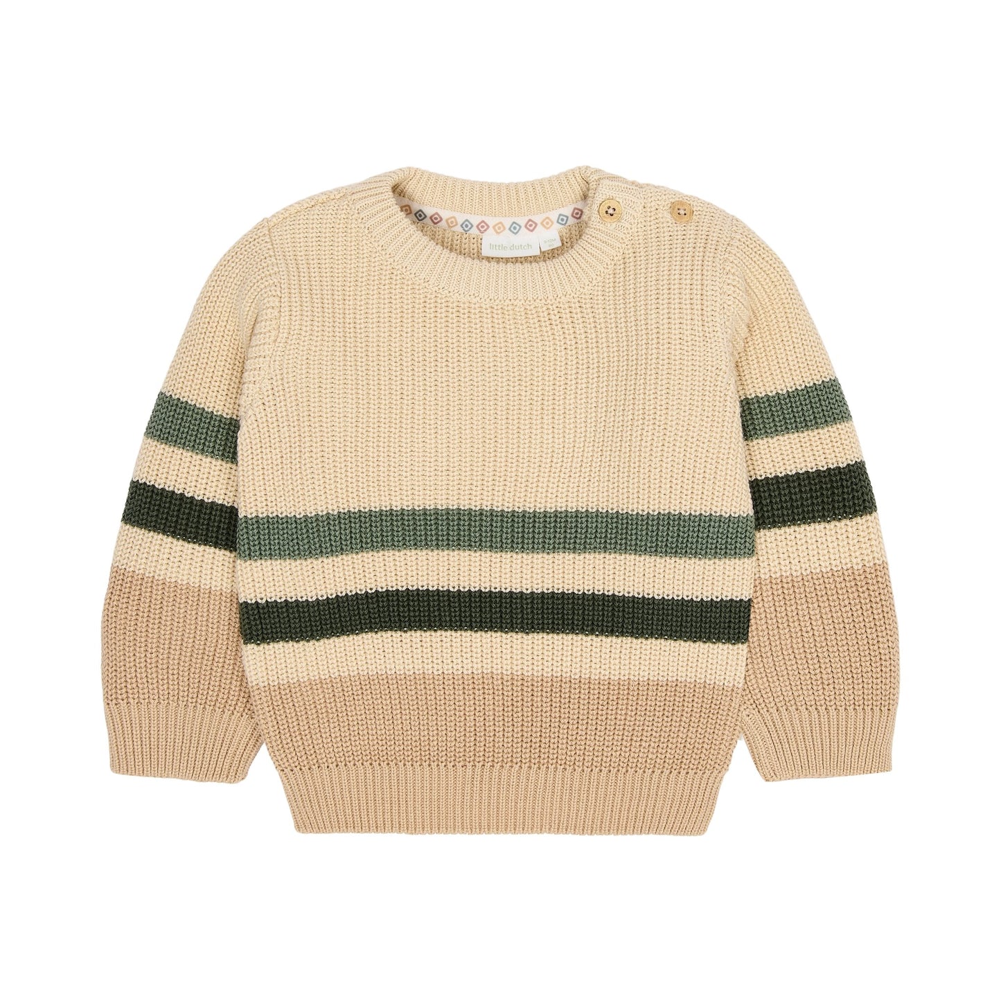 Gebreide trui "Warm Taupe"