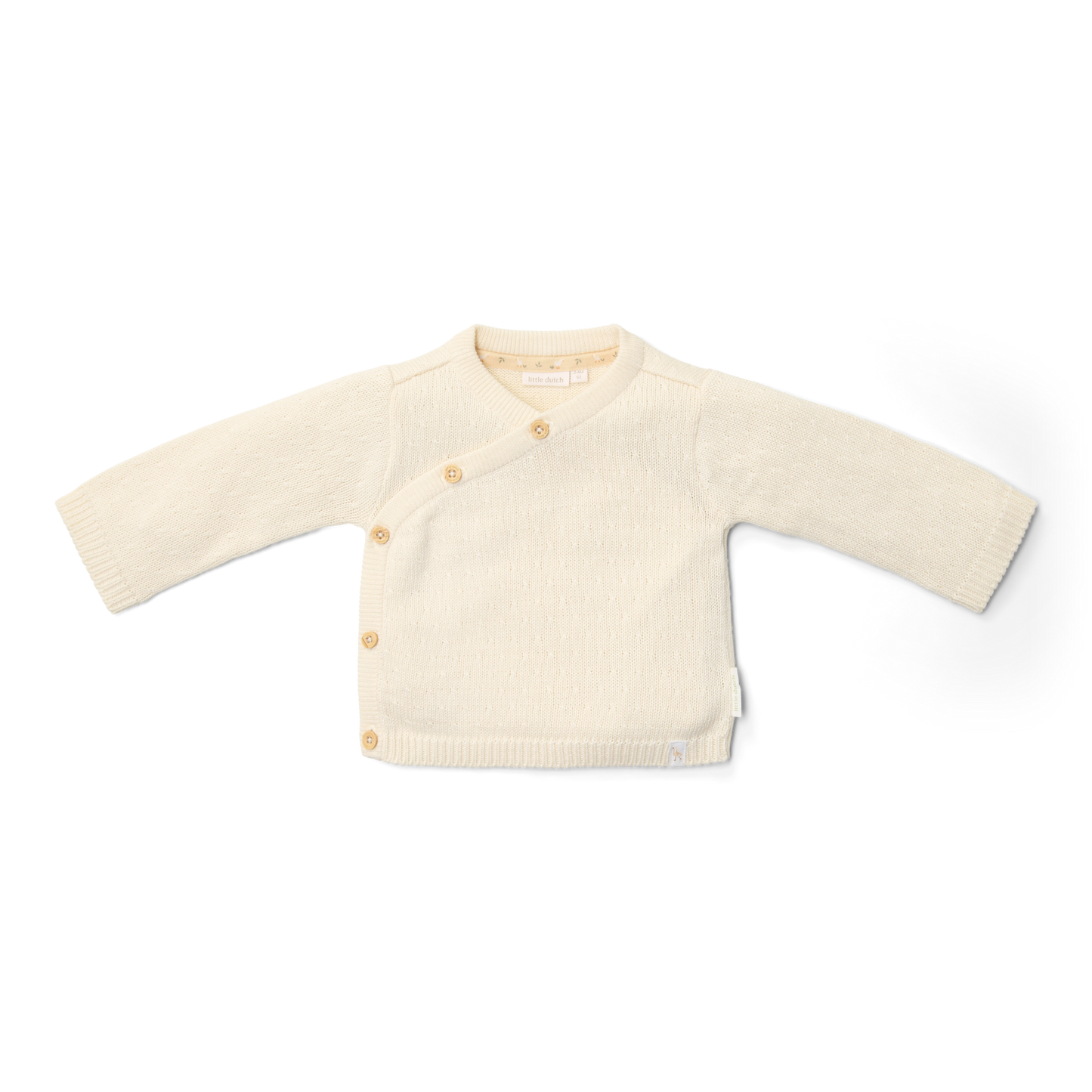 T-shirt overslag lange mouw beige Little Goose