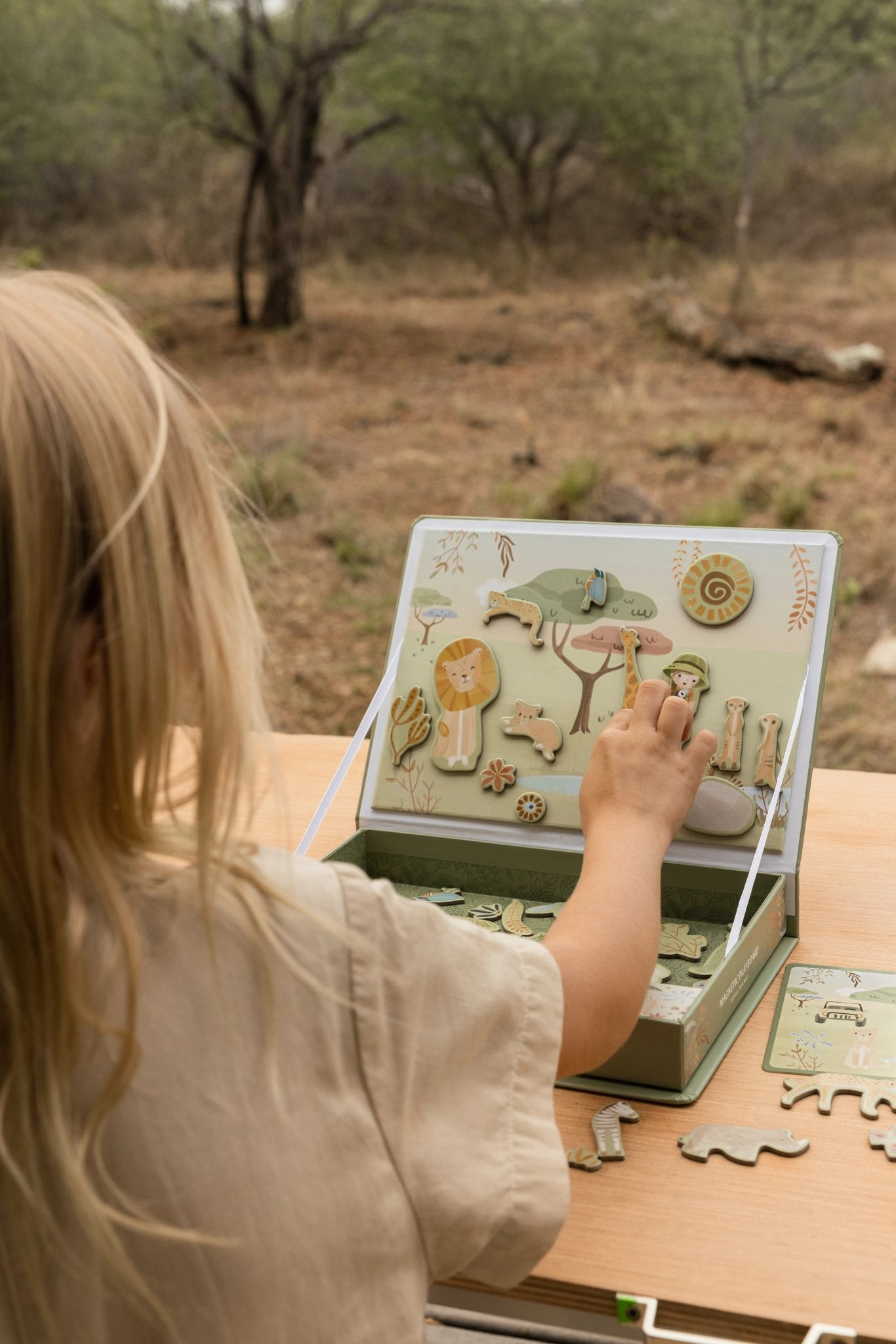 Magnetisch speelbord "Safari"