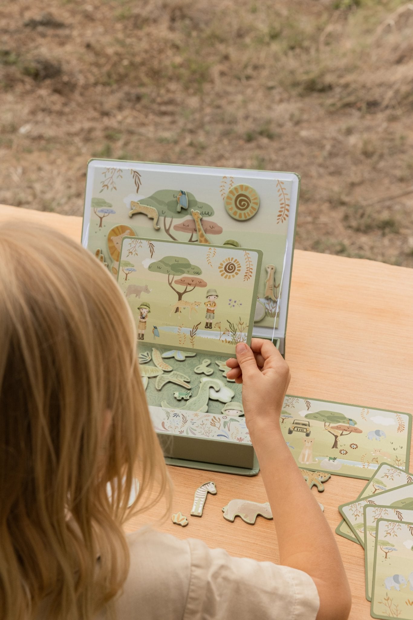 Magnetisch speelbord "Safari"