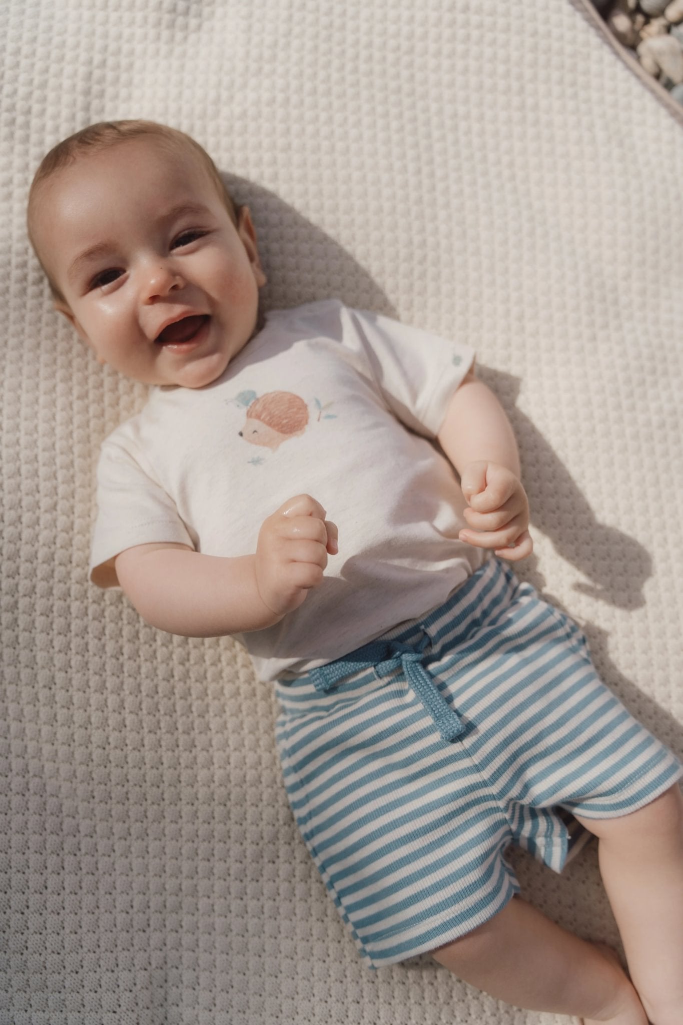 Shortje "Stone Blue Stripe"