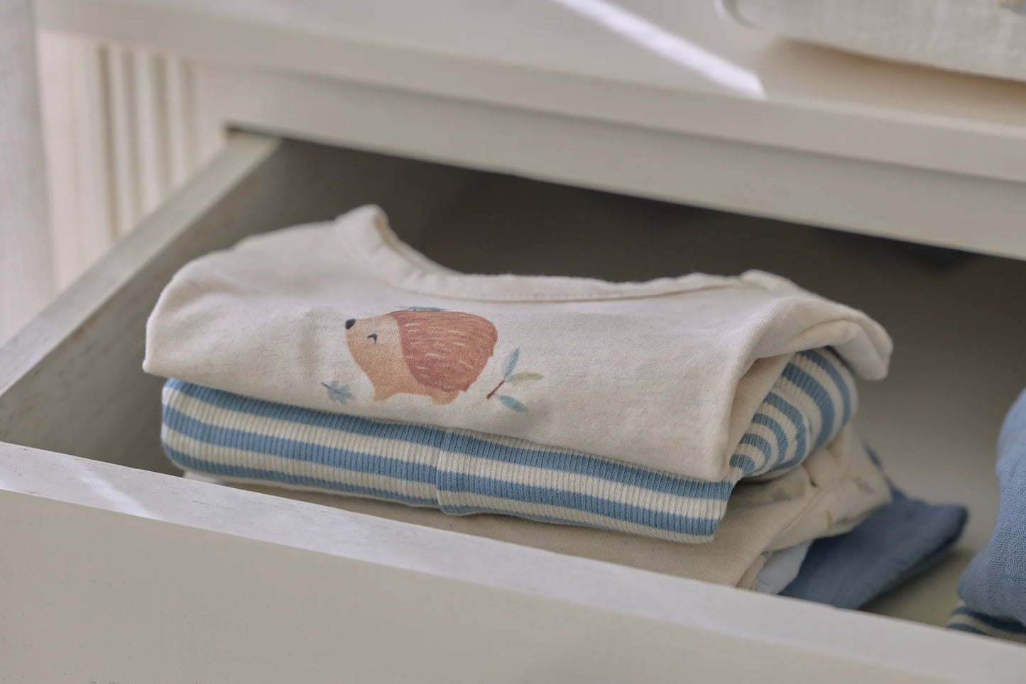 Romper korte mouw "Stone Blue Stripe"