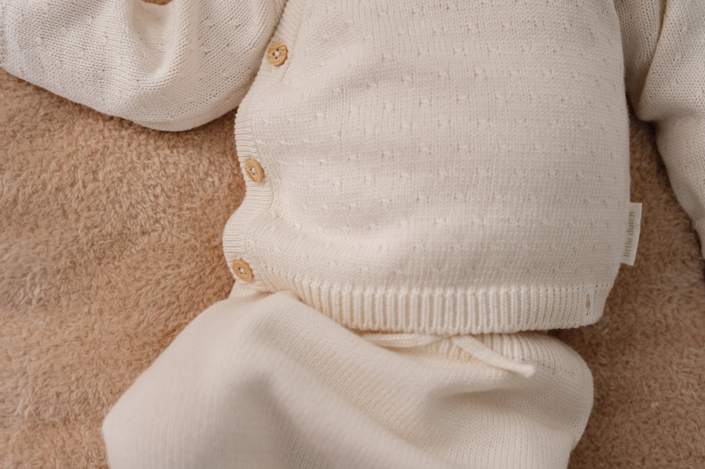 Gebreide broek wit Little Goose