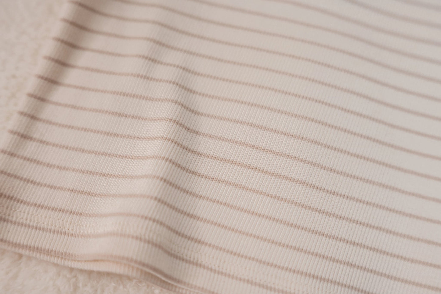 T-shirt lange mouw beige stripe Little Goose