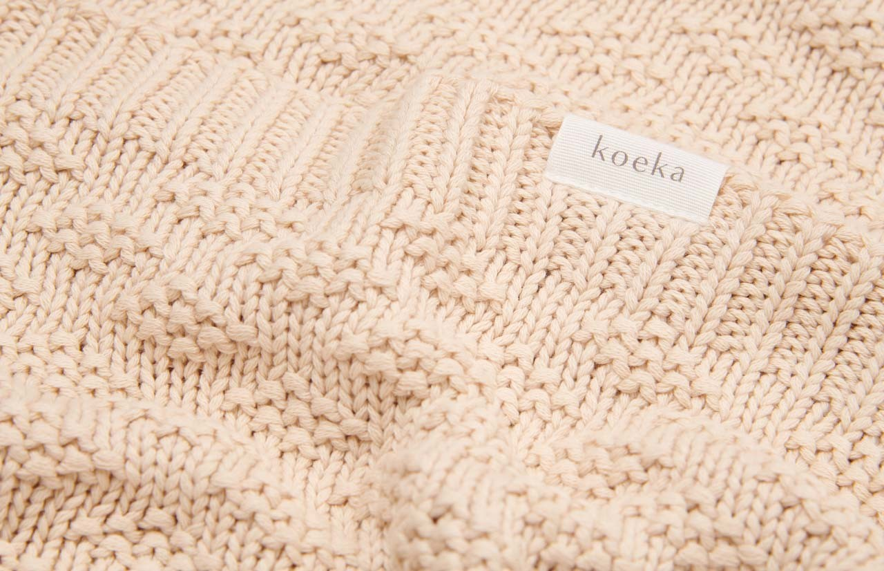 Koeka wiegdeken Braga warm white
