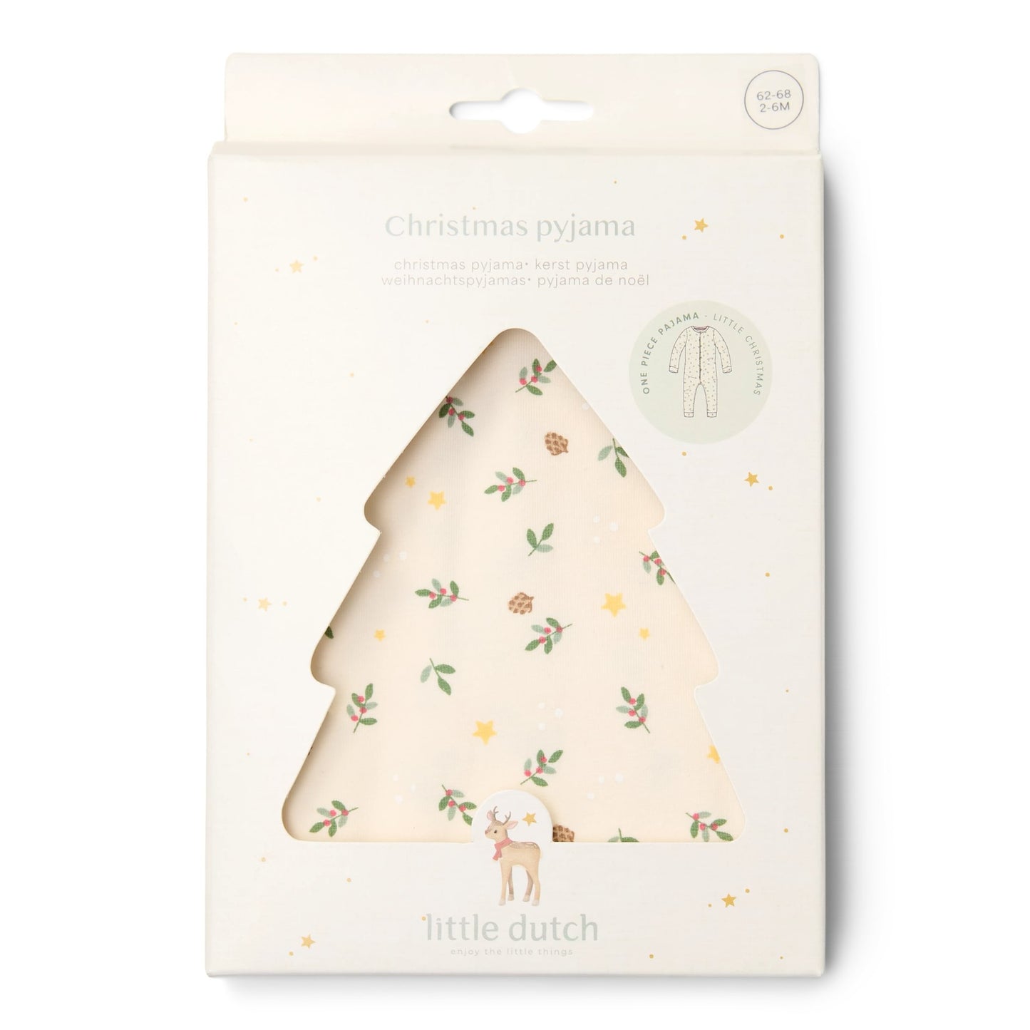 Kerstpyjama "Little Christmas" (eendelig)