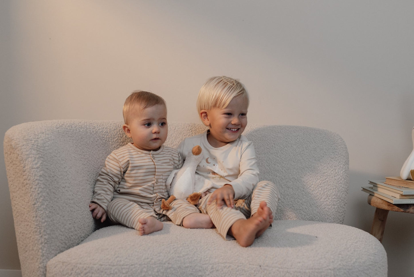 Little Dutch tweedelige pyjama's - zand- gestreept