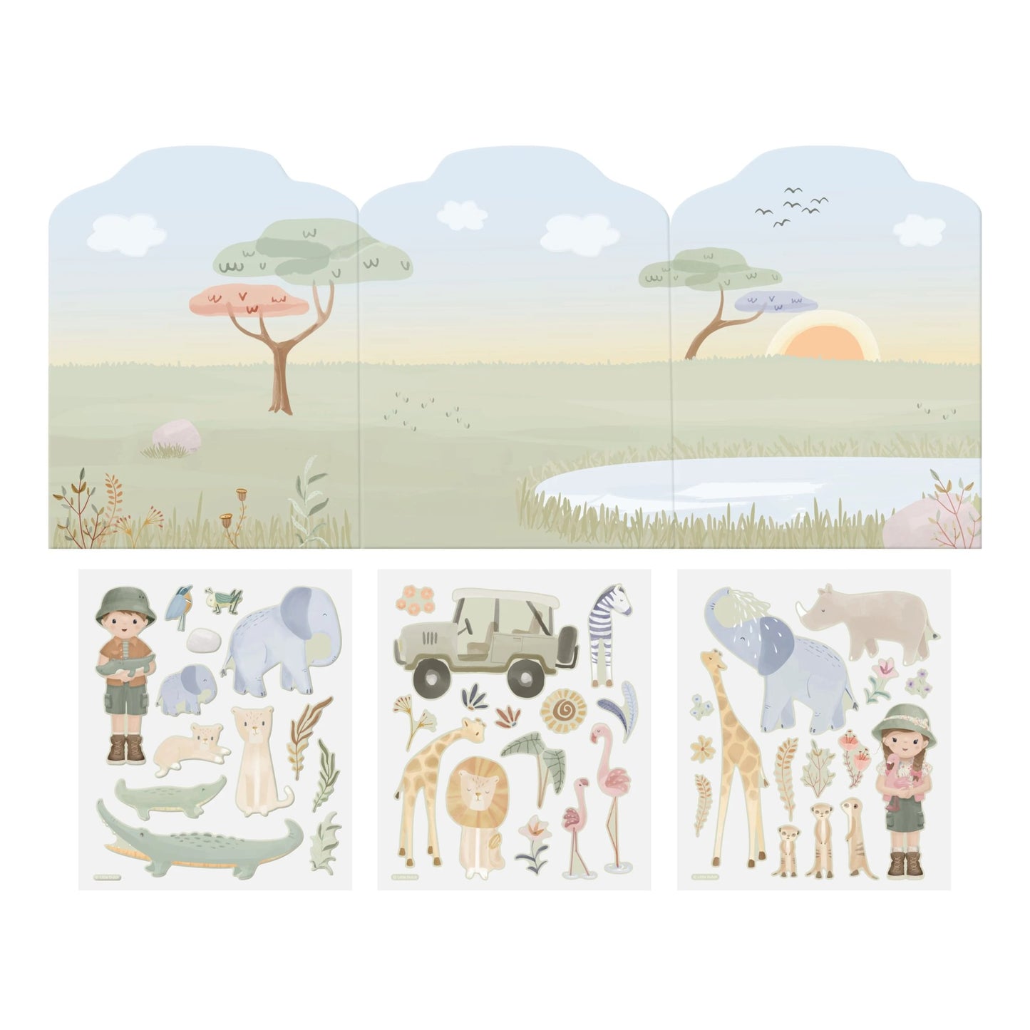 Stickerboek herbruikbaar "Safari"