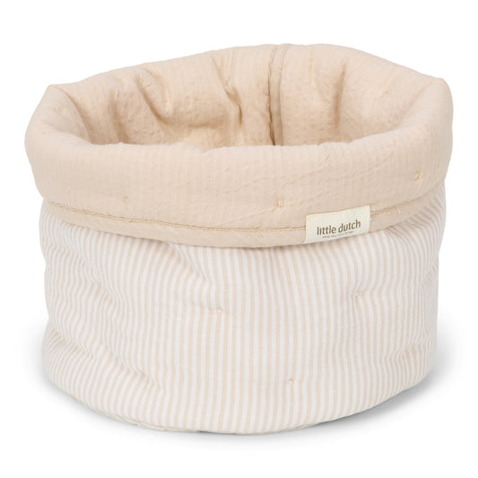 Commodemandje klein "Beige Stripe"