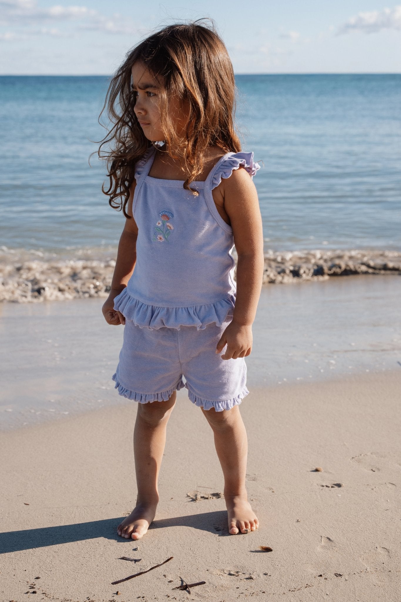 Top en short Dreamy Purple