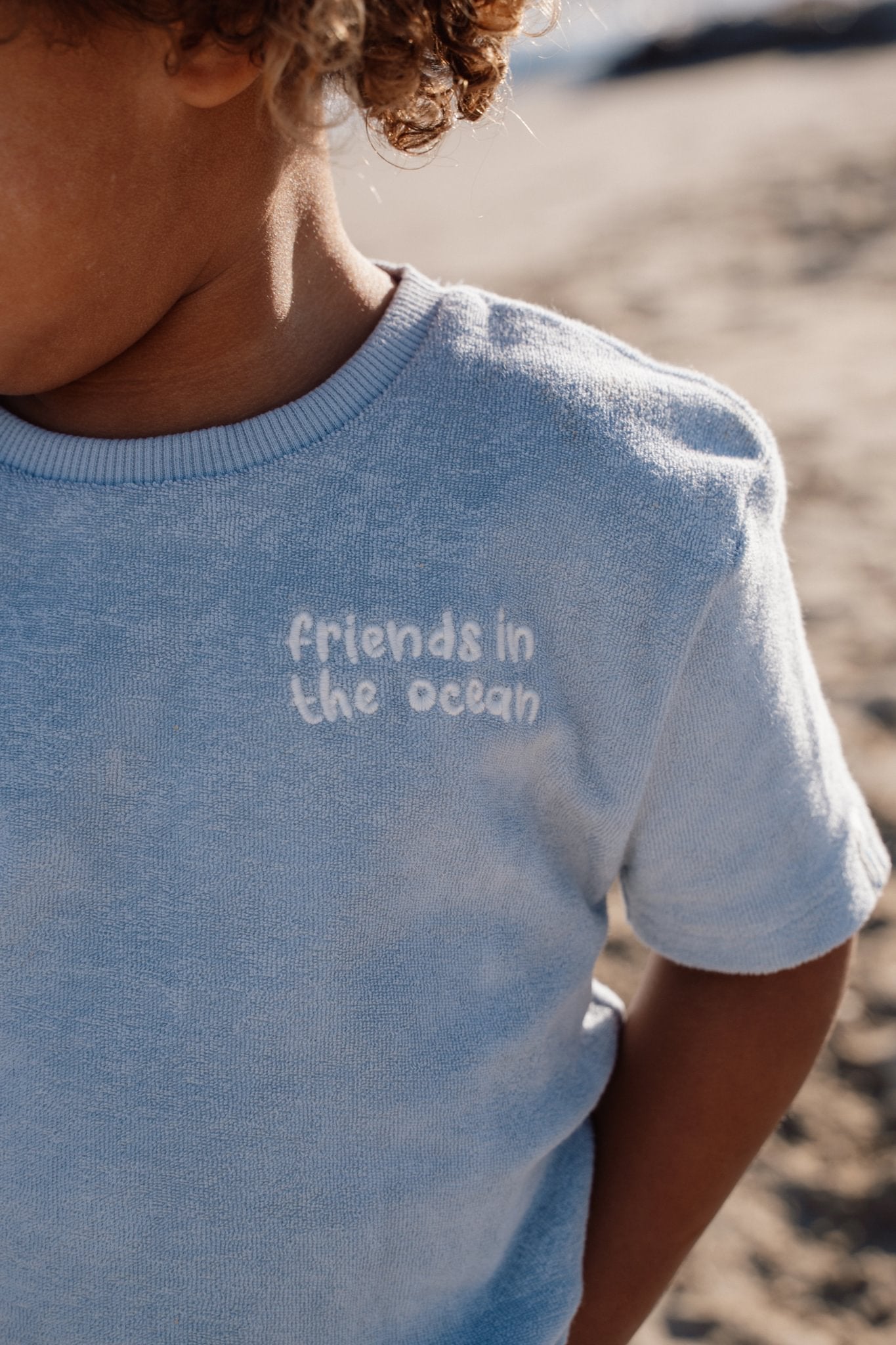 T-shirt en short Ocean World Blue