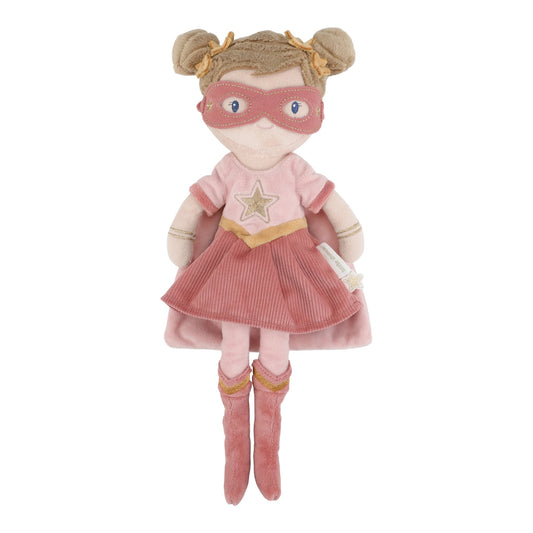 Knuffelpop "Superheld Rosa" 35cm
