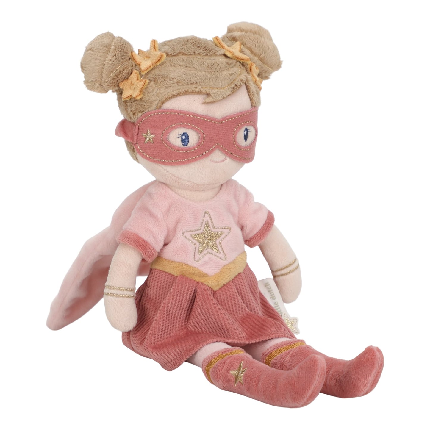 Knuffelpop "Superheld Rosa" 35cm