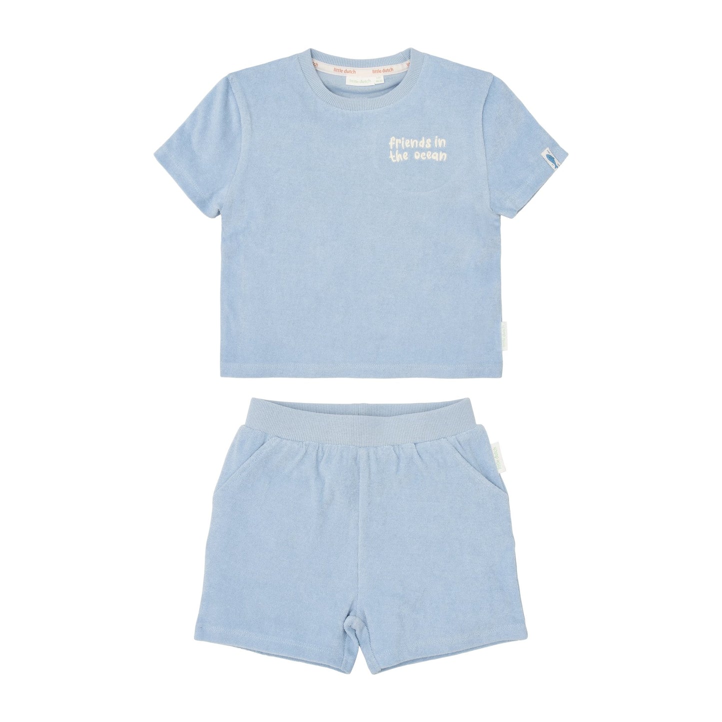 T-shirt en short Ocean World Blue