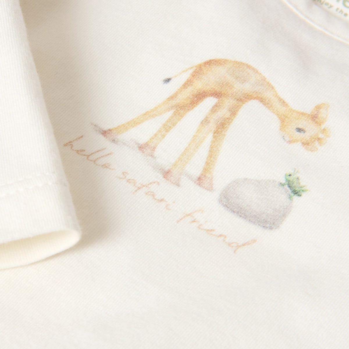 T-shirt Creme Safari