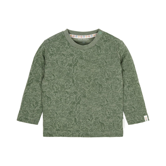 T-shirt lange mouw "Safari Dreams Green"