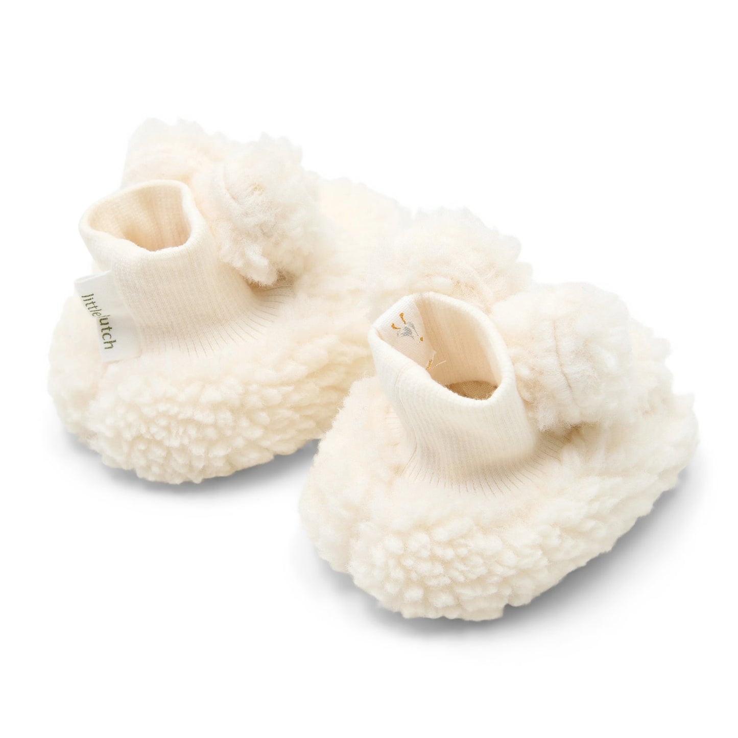 Teddy slofjes wit