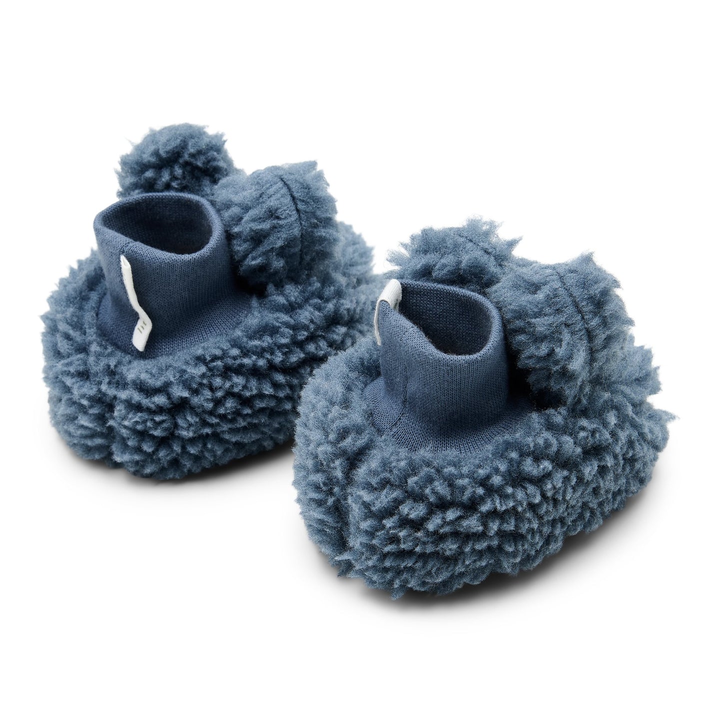 Teddy slofjes blauw