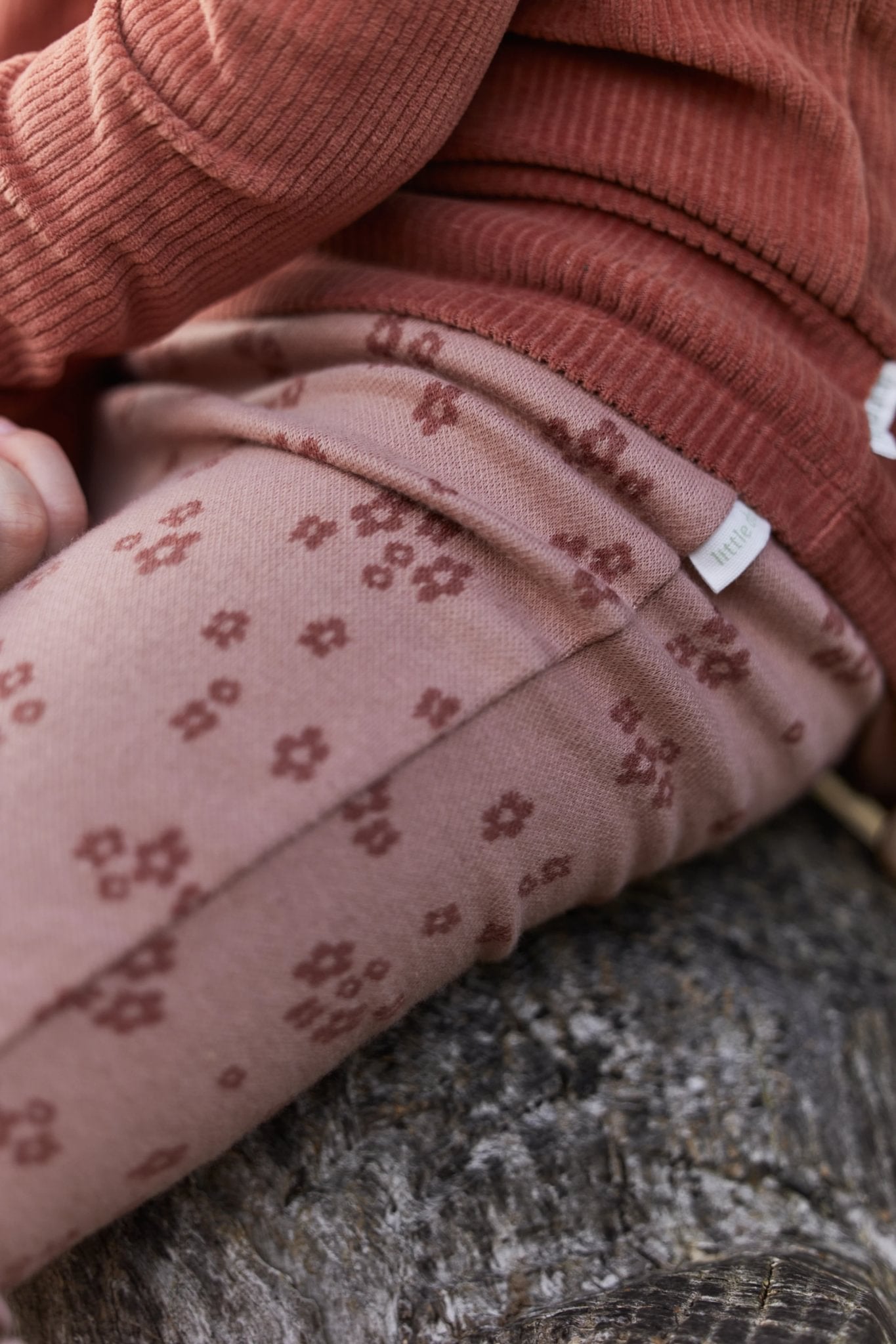 Flared broek "Safari Bloom"