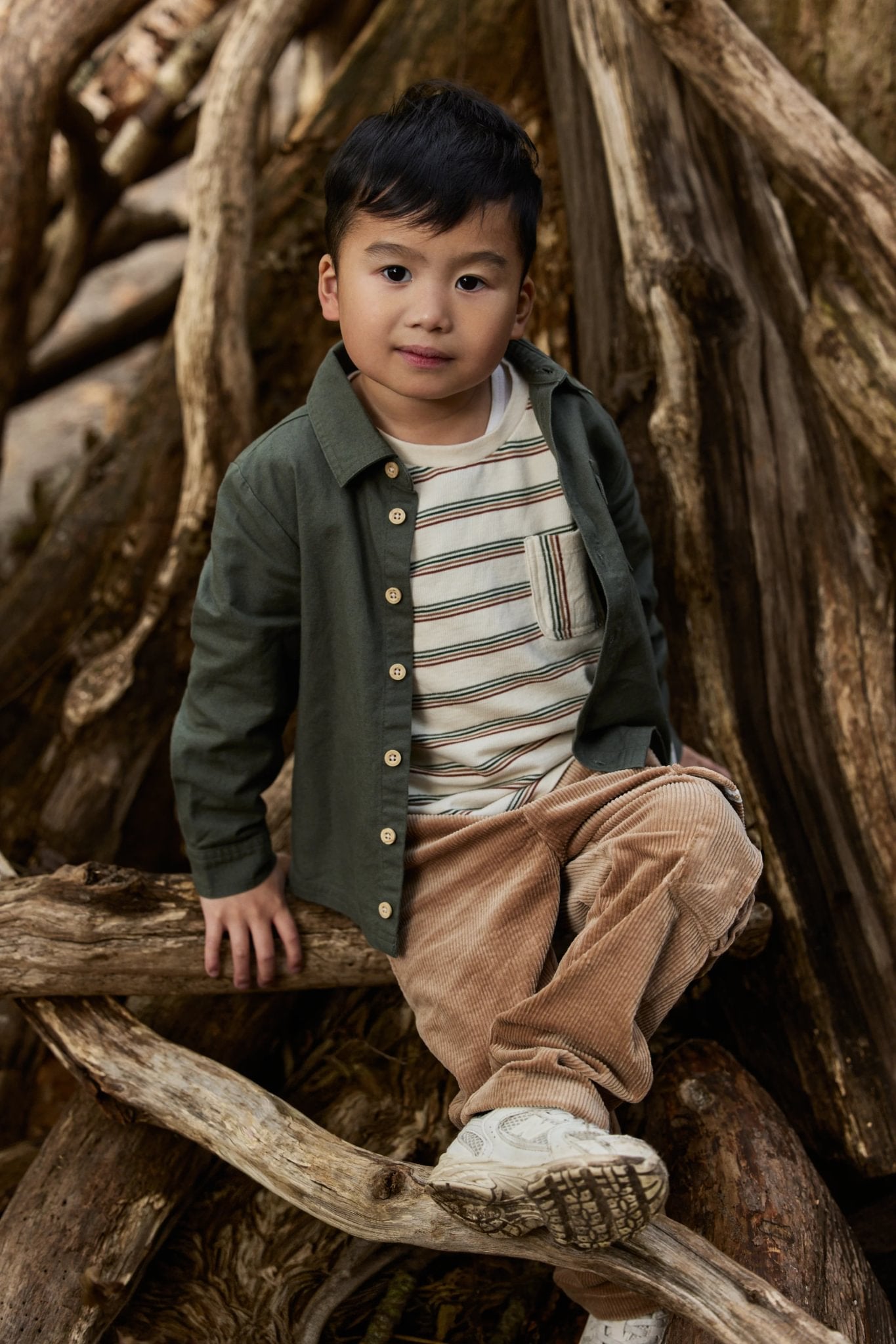 T-shirt lange mouw "Safari Stripe"